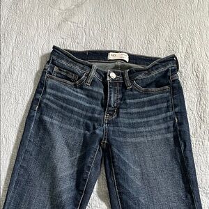 BKE Women's Dark Blue Straight  Jeans